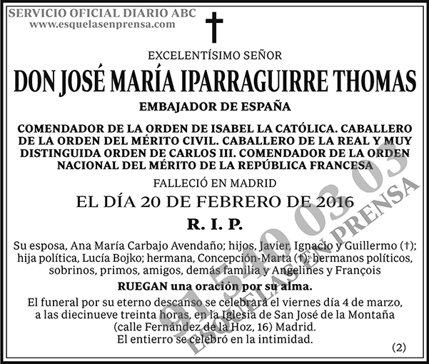 José María Iparraguirre Thomas